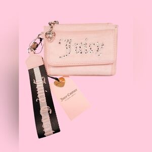 💎🩷Juicy Couture *All That Glitters* Wristlet PINK DIAMOND/Liquorice💎🩷❌⭕